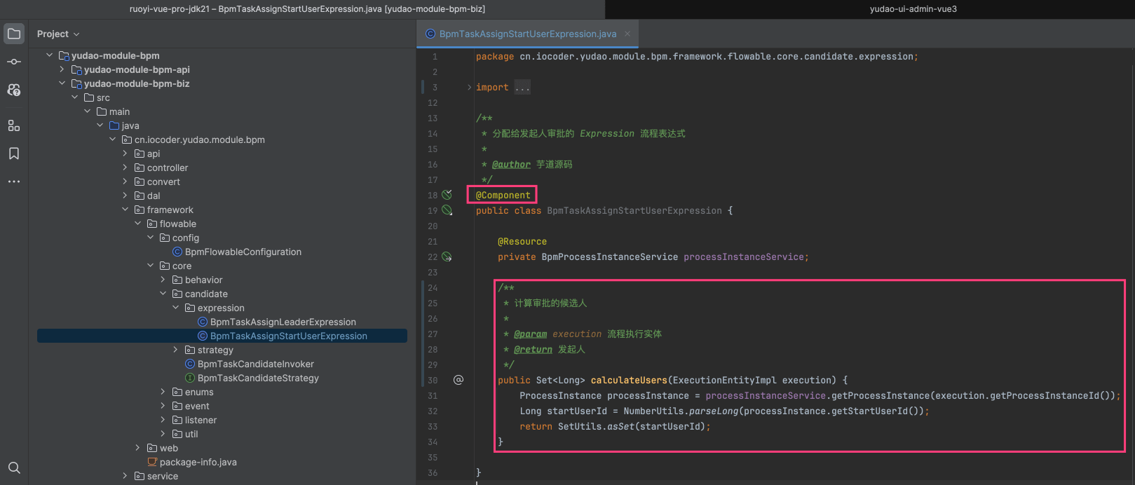 BpmTaskAssignStartUserExpression